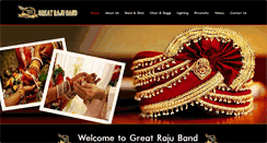 Desktop Screenshot of greatrajuband.com