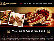Tablet Screenshot of greatrajuband.com